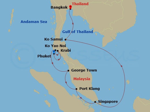 map of itinerary