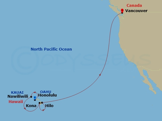 map of itinerary
