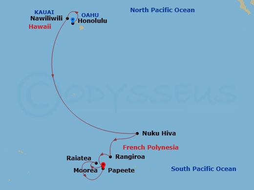 map of itinerary