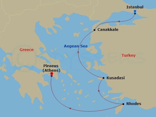 map of itinerary