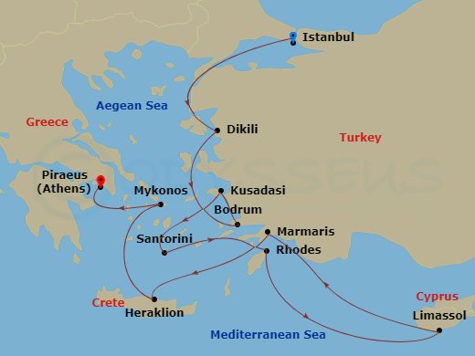 map of itinerary