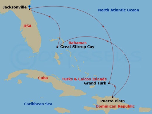 map of itinerary