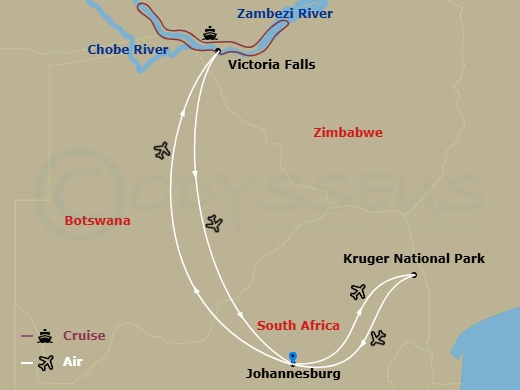map of itinerary