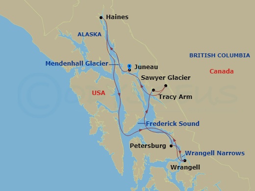 map of itinerary