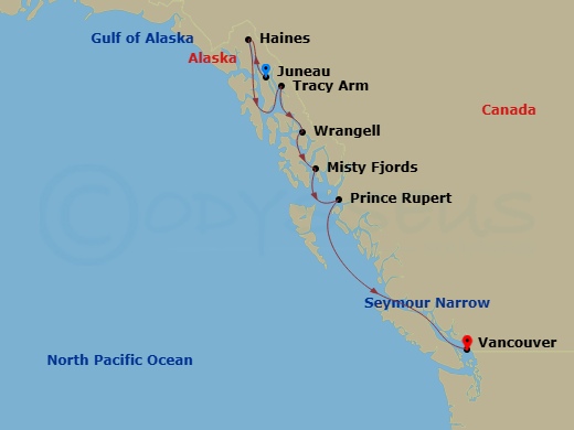 map of itinerary