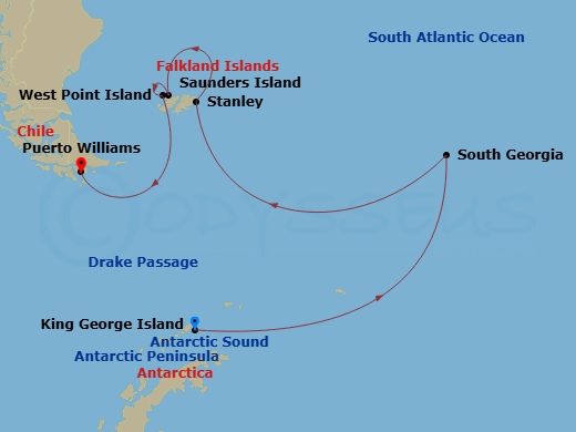map of itinerary