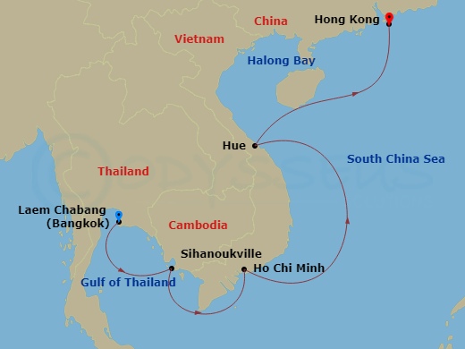 map of itinerary