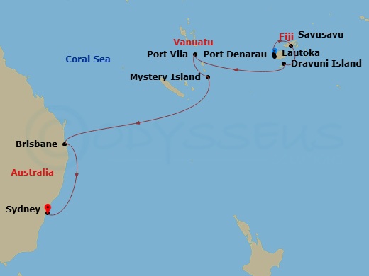 map of itinerary