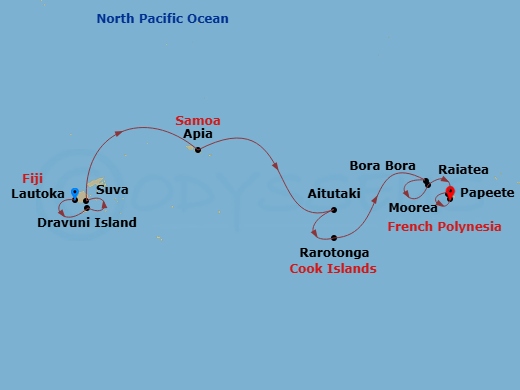 map of itinerary