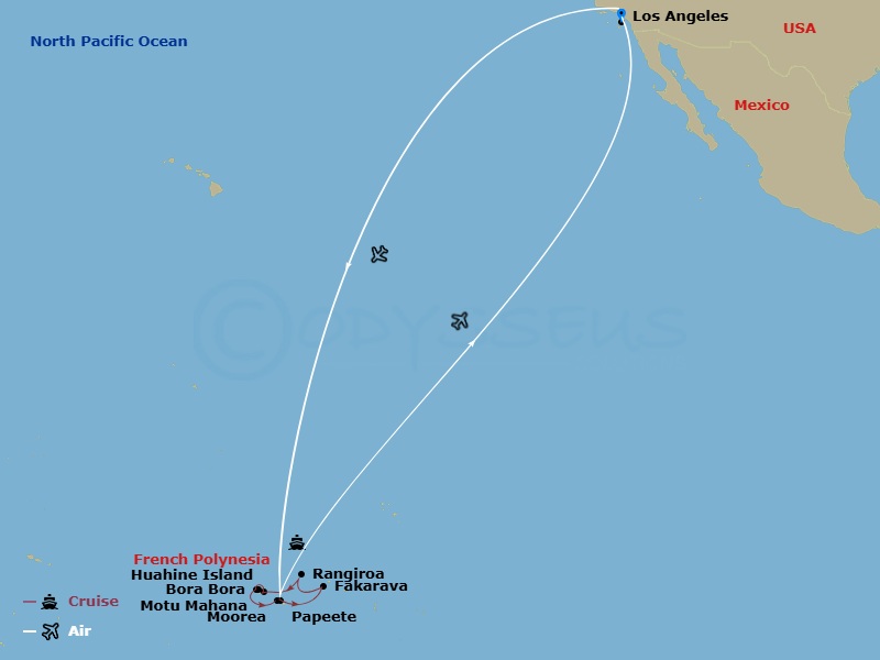 map of itinerary