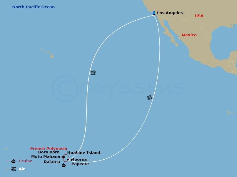 map of itinerary