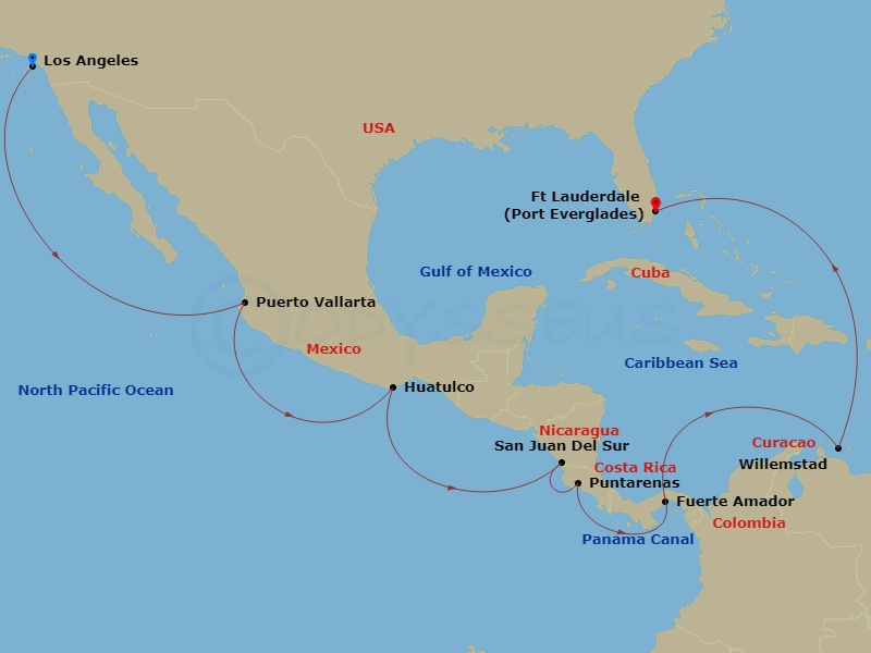 map of itinerary