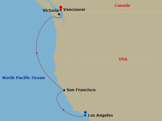 map of itinerary