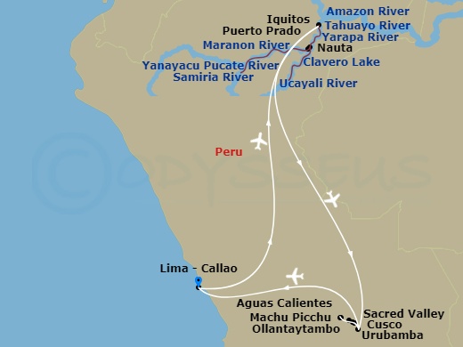 map of itinerary