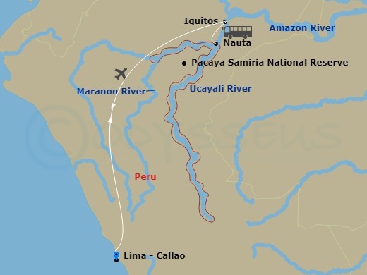 map of itinerary