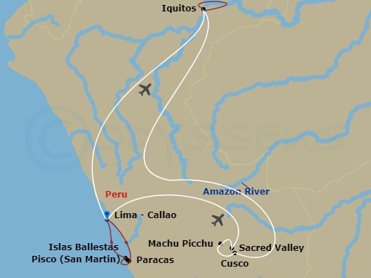 map of itinerary