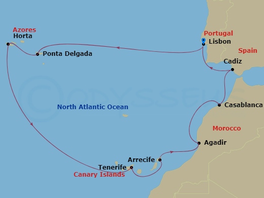 map of itinerary