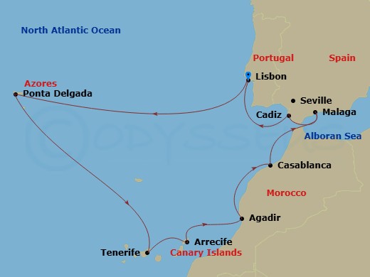 map of itinerary