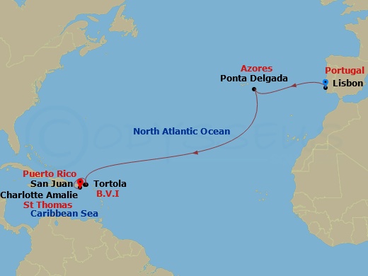 map of itinerary