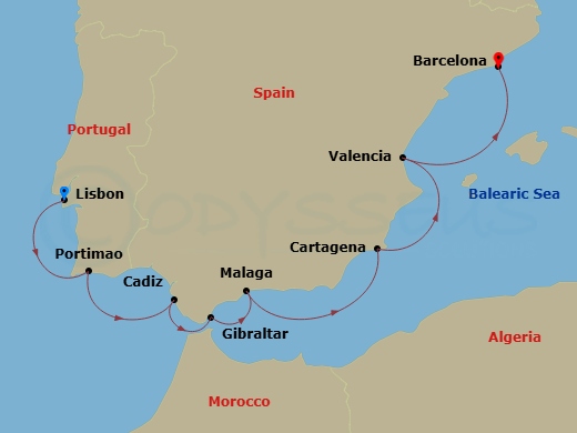 map of itinerary