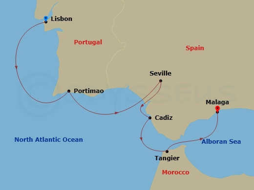 map of itinerary