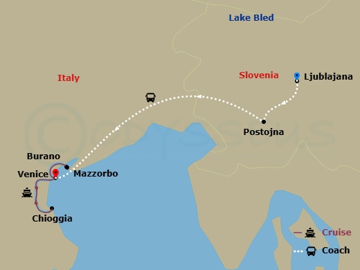 map of itinerary