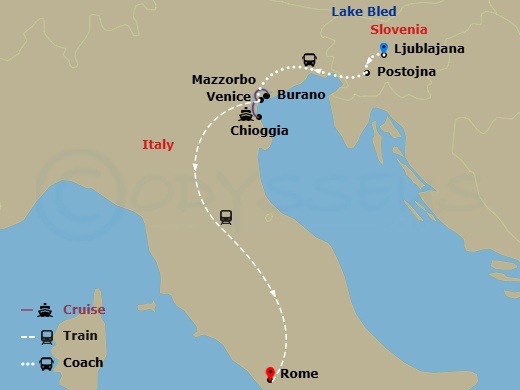 map of itinerary