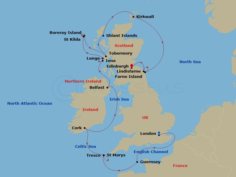 map of itinerary