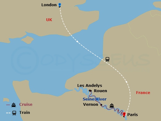 map of itinerary