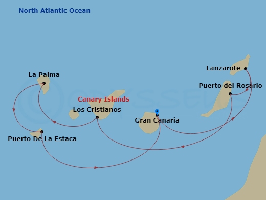 map of itinerary