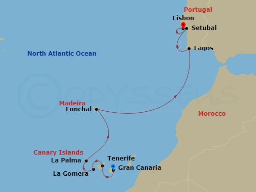 map of itinerary