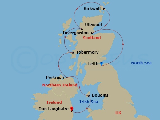map of itinerary