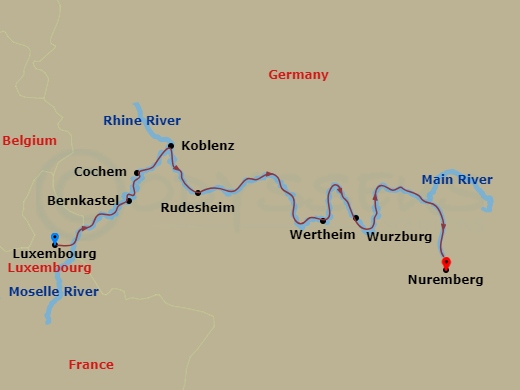 map of itinerary