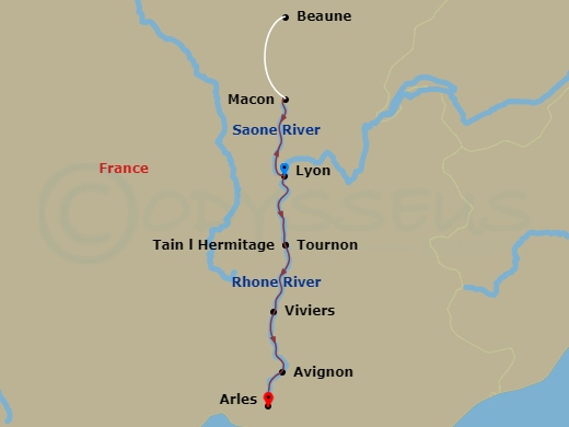 map of itinerary