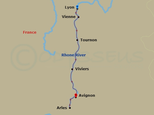 map of itinerary