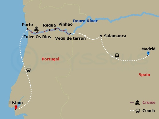 map of itinerary
