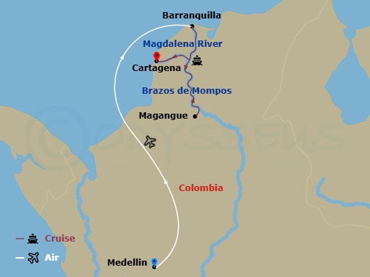map of itinerary