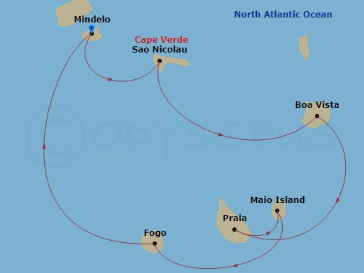 map of itinerary