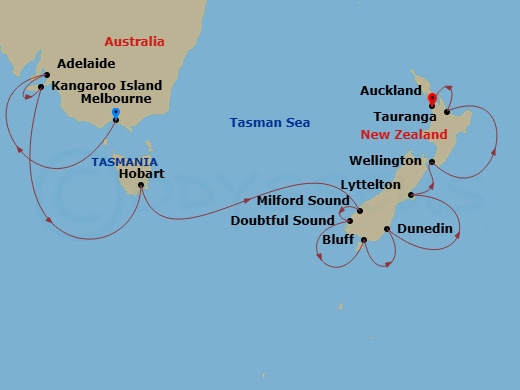 map of itinerary