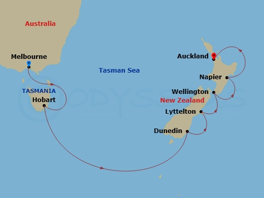 map of itinerary