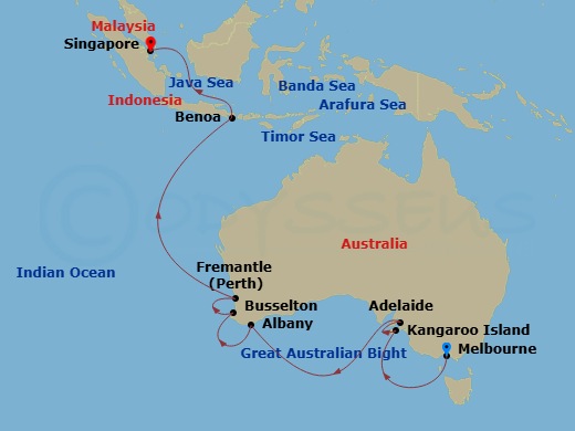 map of itinerary