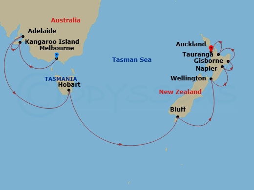 map of itinerary