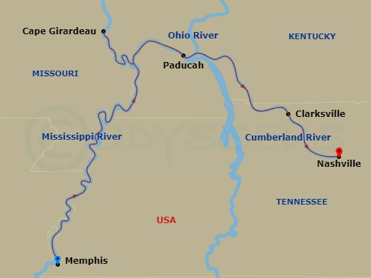 map of itinerary
