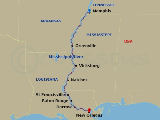 map of itinerary