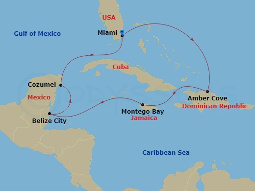 map of itinerary
