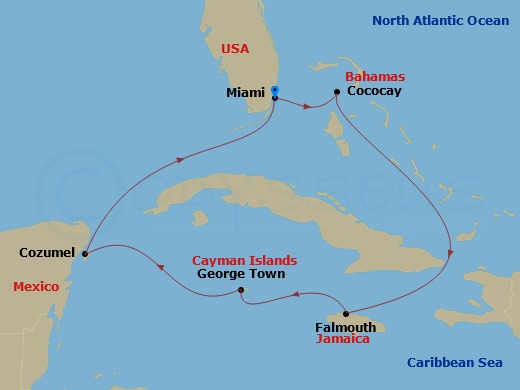 map of itinerary