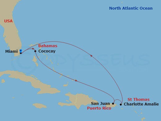 map of itinerary