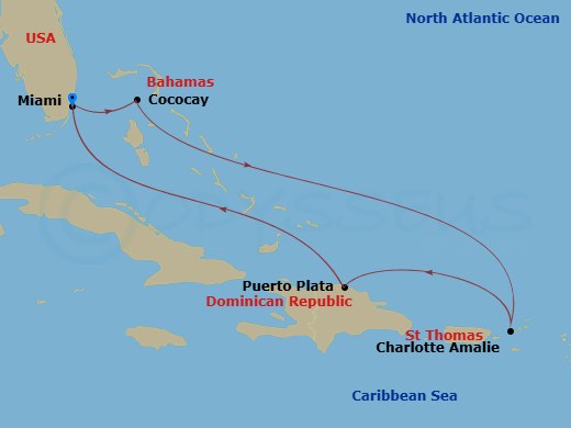 map of itinerary