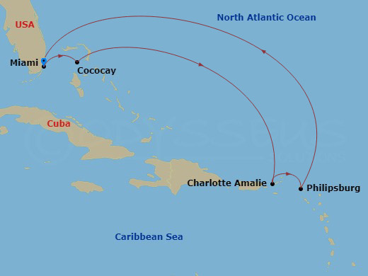 map of itinerary