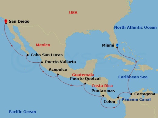 map of itinerary